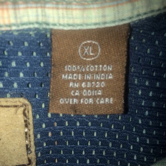 Clear Water Outfitters 100% Cotton XL Short Sleeve Button Front Casual Shirt - Picture 4 of 9